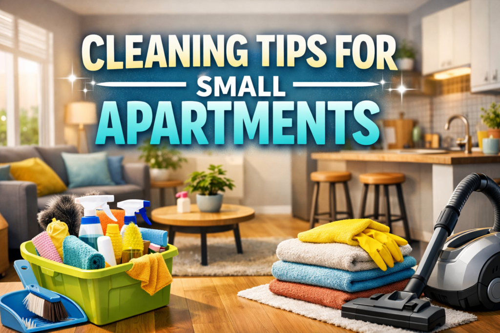 CLEANING TIPS FOR SMALL APARTMENTS