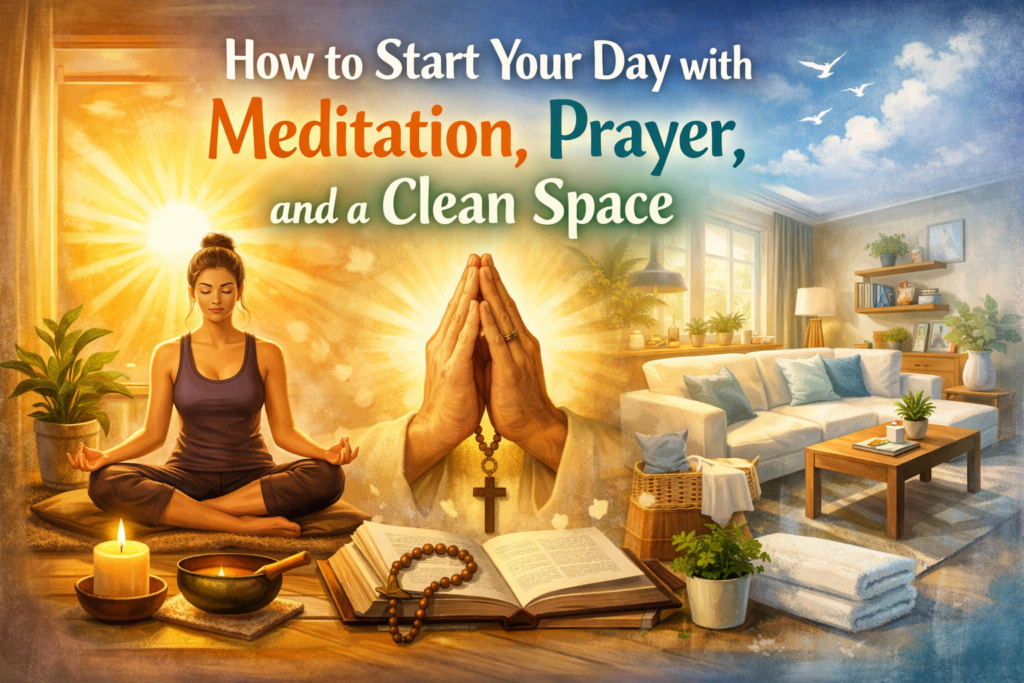 Start Your Day with Meditation, Prayer, and a Clean Space
