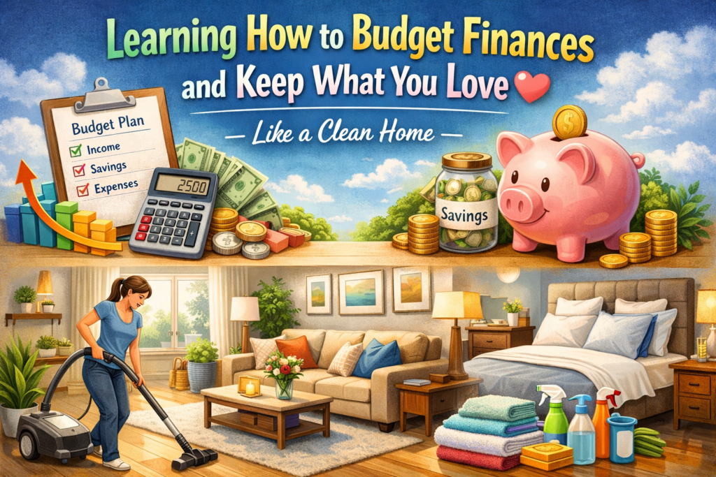 Learning How to Budget Finances and Keep What You Love — Like a Clean Home 1 Budget Finances and Keep What You Love — Like a Clean Home