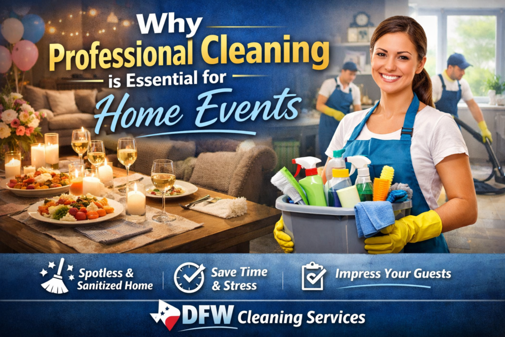 Getting Ready for an Event at Home: Why a Professional Cleaning Makes All the Difference 1 Why Professional Cleaning is Essential for Home Events | DFW Cleaning Services