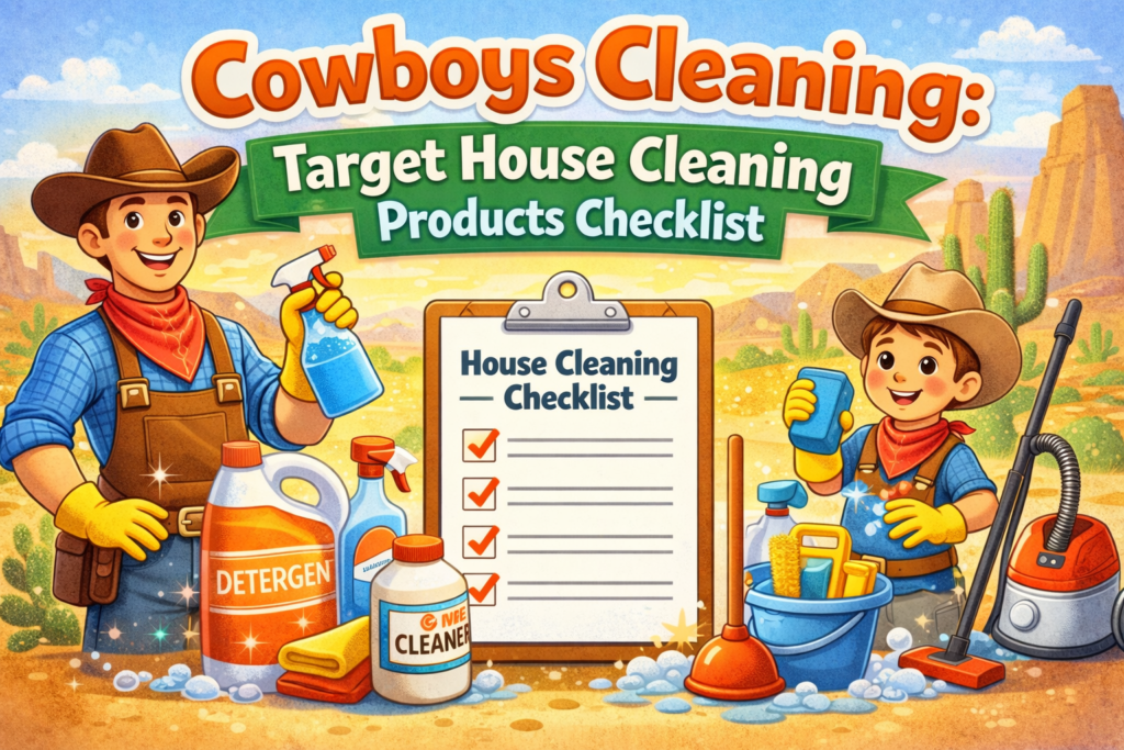 Cowboys Cleaning: Target House Cleaning Products Checklist