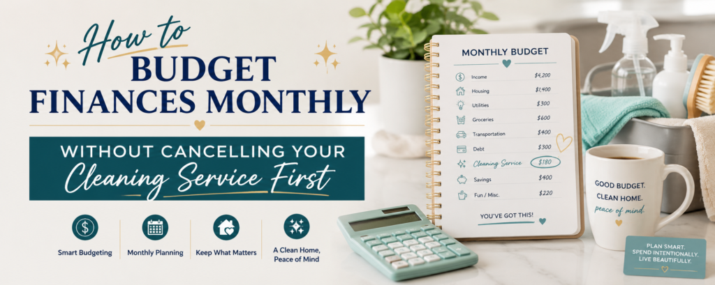 Budget Finances Monthly Without Cancelling Your Cleaning Service First