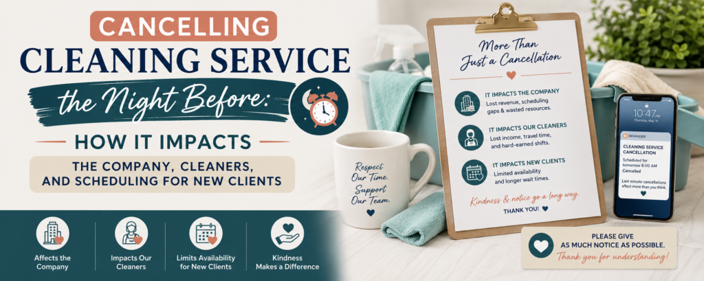 How It Impacts the Company, Cleaners, and Scheduling for New Clients