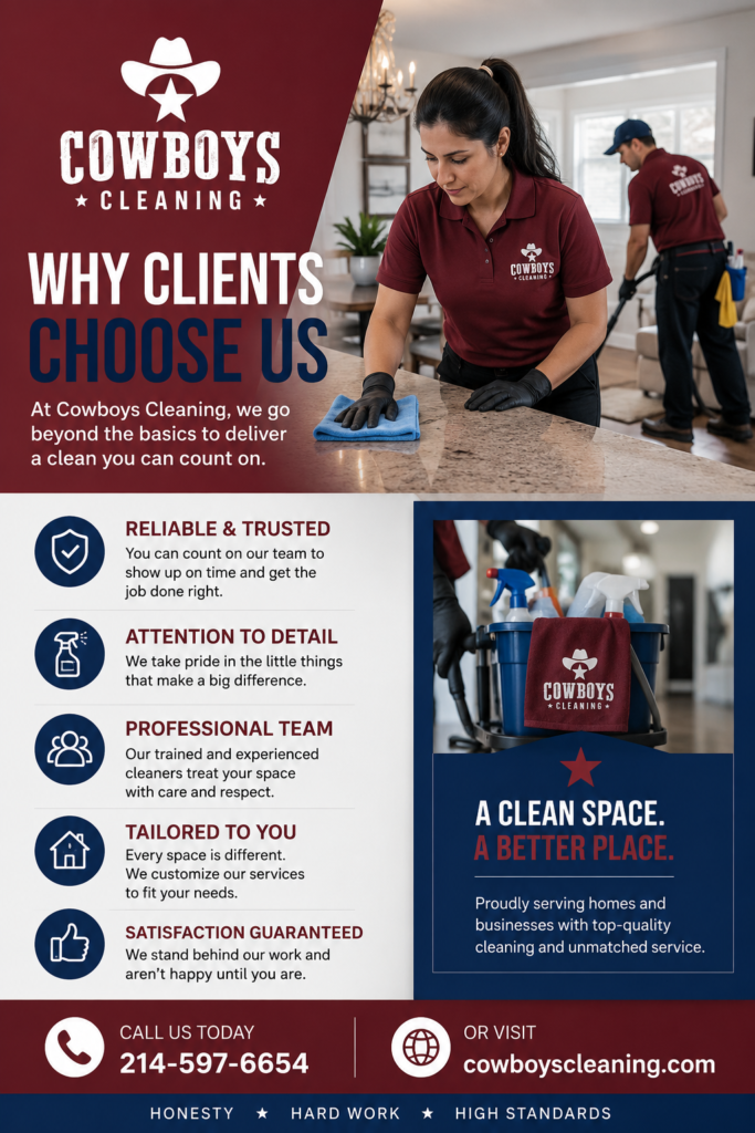 cowboys Why clients should choose us