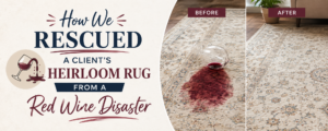 How We Saved an Heirloom Rug from a Red Wine Spill