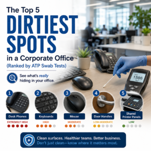 Top 5 Dirtiest Spots in a Corporate Office
