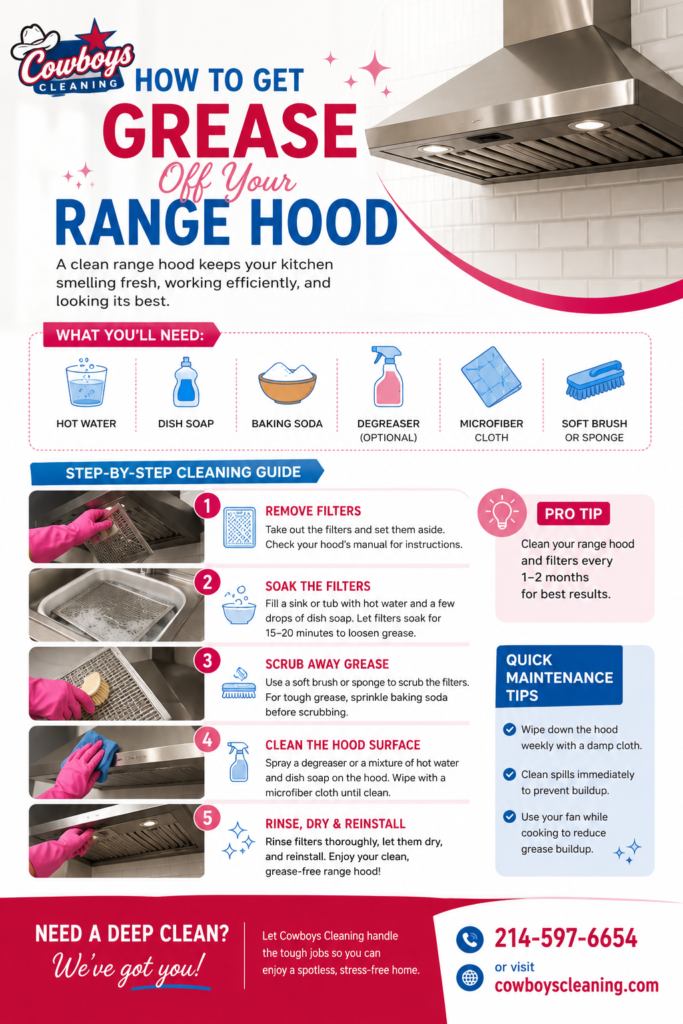 COWBOYS FLYER HOW TO GREASE OFF YOUR RANGE HOOD