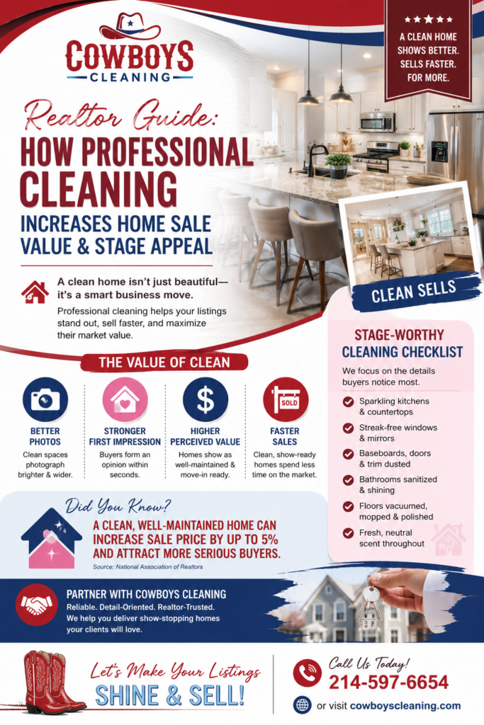 COWBOYS FLYER How Professional Cleaning Increases Home Sale Value and Stage Appeal