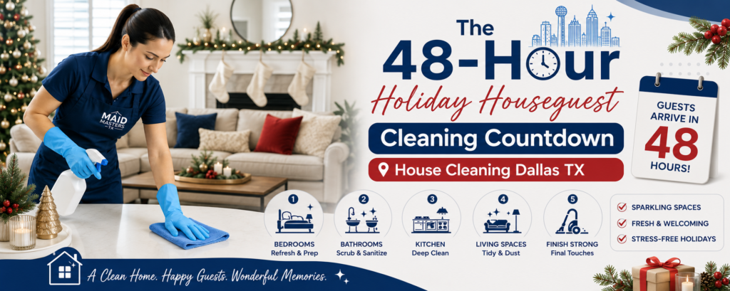 48-Hour Holiday Houseguest Cleaning Countdown | Dallas TX