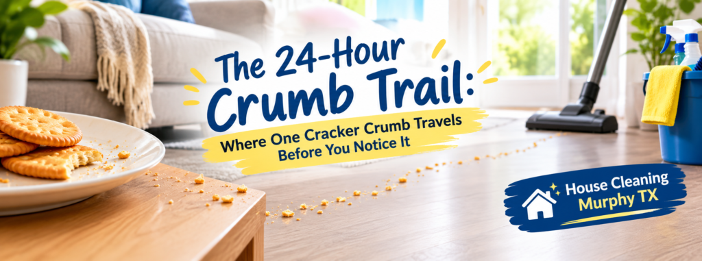 The 24-Hour Crumb Trail: Where One Cracker Crumb Travels Before You Notice It | House Cleaning Murphy TX